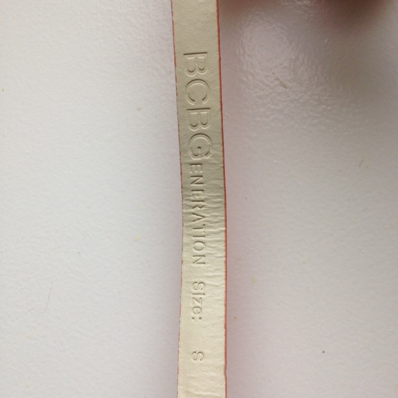 BCBGENERATION WAIST BELT BOW BUCKLE SKINNY NEON - Picture 5 of 6